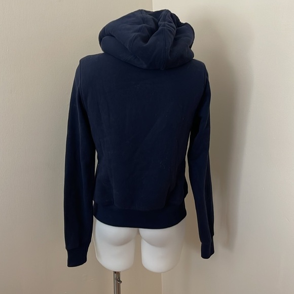 (NWT) Abercrombie & Fitch Women’s Full Zip Sherpa Hoodie in Navy, Small - Picture 8 of 15